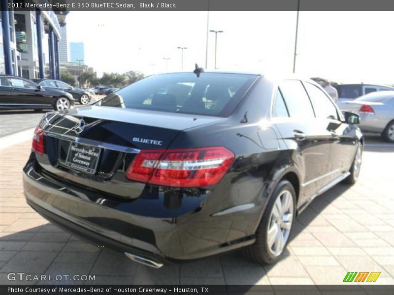 Black / Black 2012 Mercedes-Benz E 350 BlueTEC Sedan