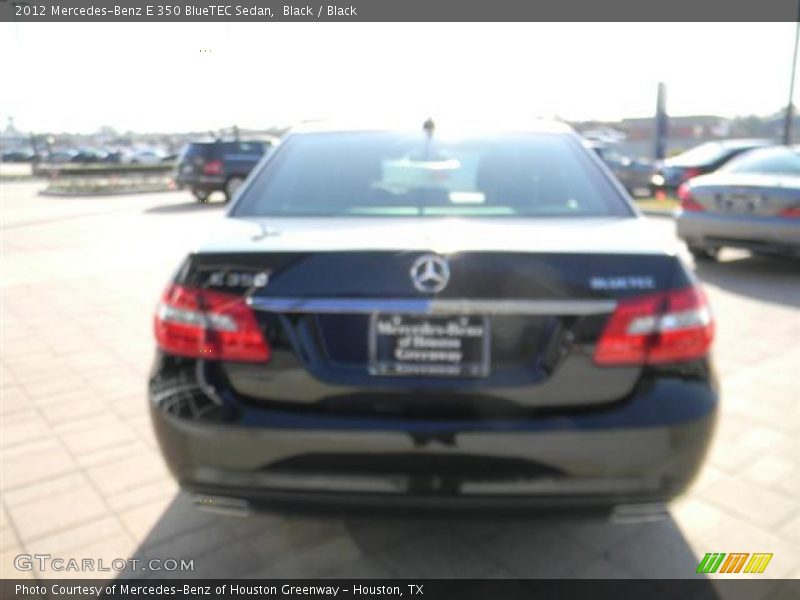 Black / Black 2012 Mercedes-Benz E 350 BlueTEC Sedan