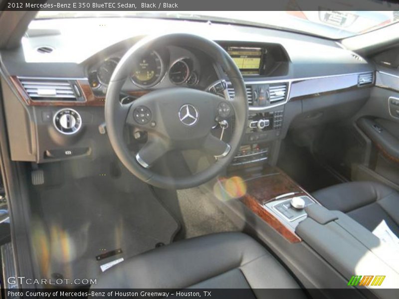 Black / Black 2012 Mercedes-Benz E 350 BlueTEC Sedan