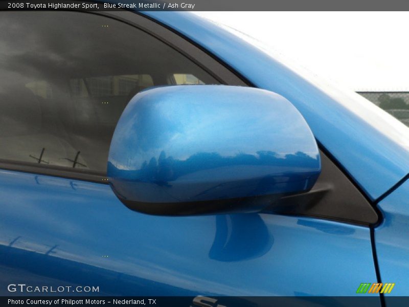 Blue Streak Metallic / Ash Gray 2008 Toyota Highlander Sport