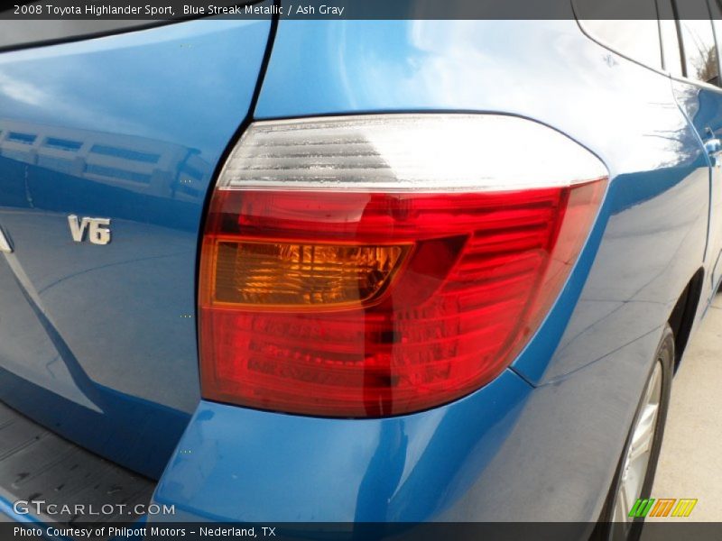 Blue Streak Metallic / Ash Gray 2008 Toyota Highlander Sport
