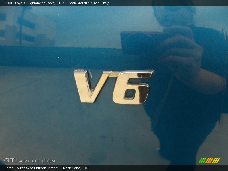 Blue Streak Metallic / Ash Gray 2008 Toyota Highlander Sport