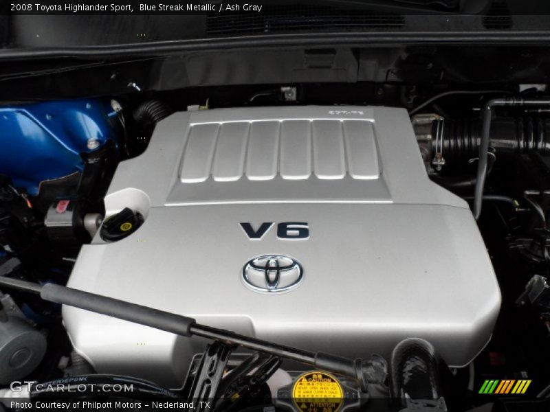 Blue Streak Metallic / Ash Gray 2008 Toyota Highlander Sport