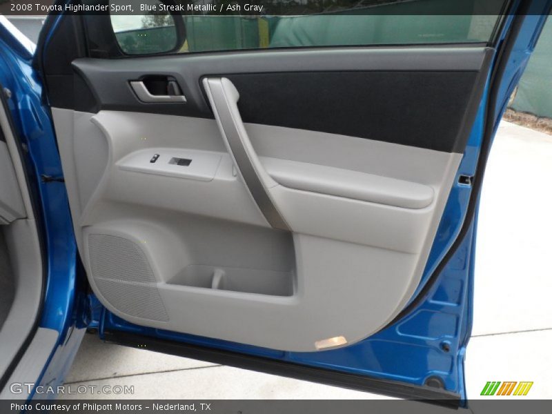 Blue Streak Metallic / Ash Gray 2008 Toyota Highlander Sport