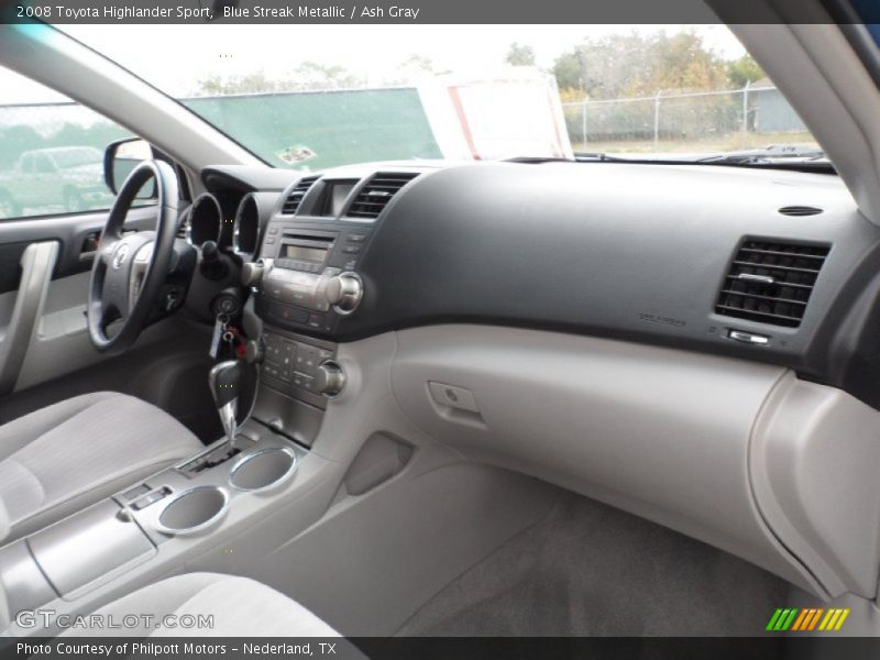 Blue Streak Metallic / Ash Gray 2008 Toyota Highlander Sport
