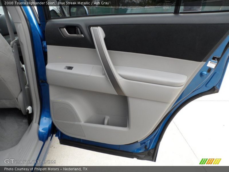 Blue Streak Metallic / Ash Gray 2008 Toyota Highlander Sport
