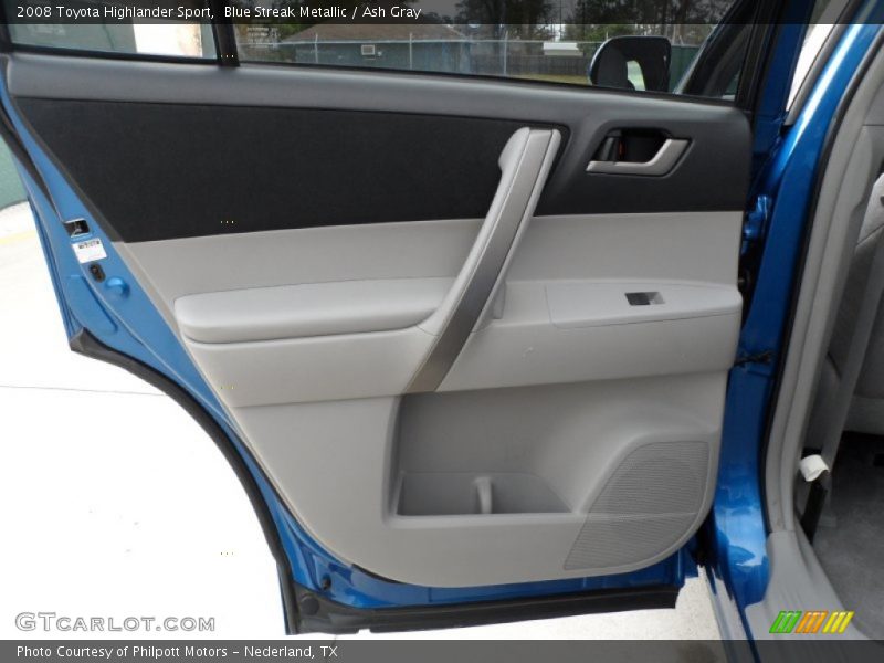 Blue Streak Metallic / Ash Gray 2008 Toyota Highlander Sport