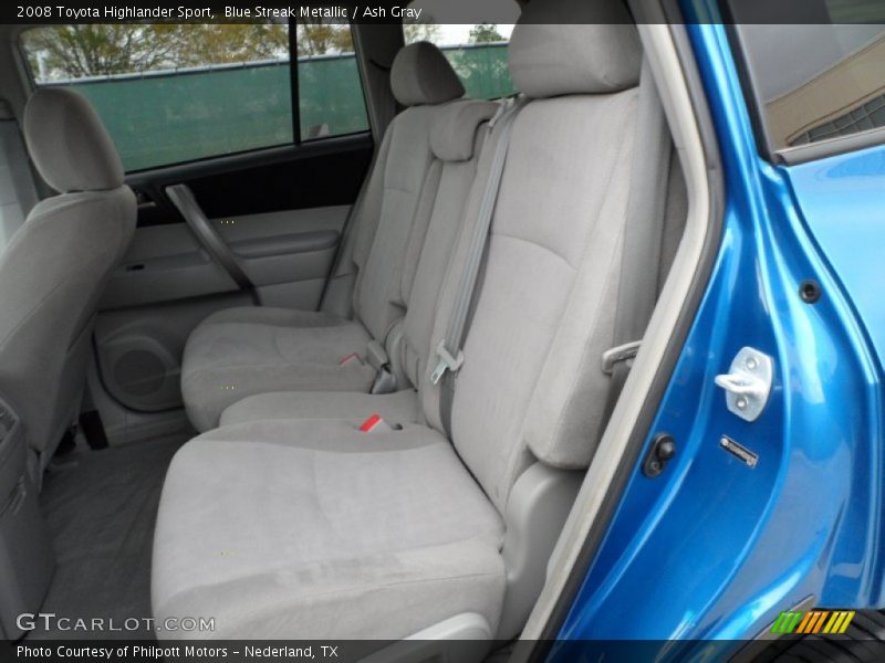 Blue Streak Metallic / Ash Gray 2008 Toyota Highlander Sport