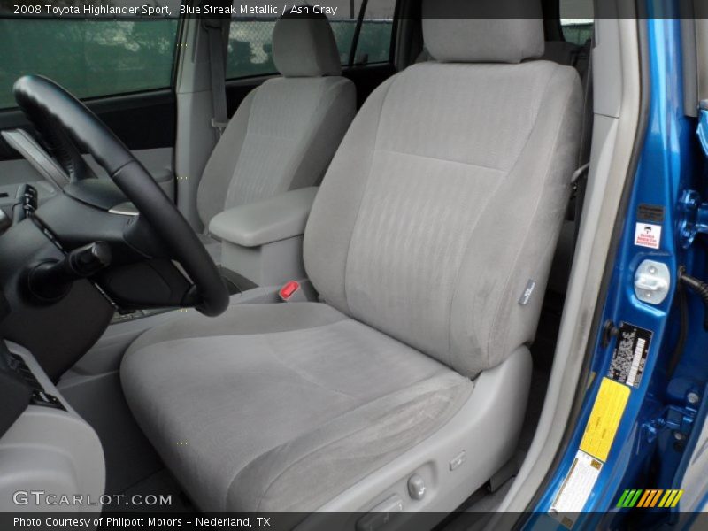 Blue Streak Metallic / Ash Gray 2008 Toyota Highlander Sport