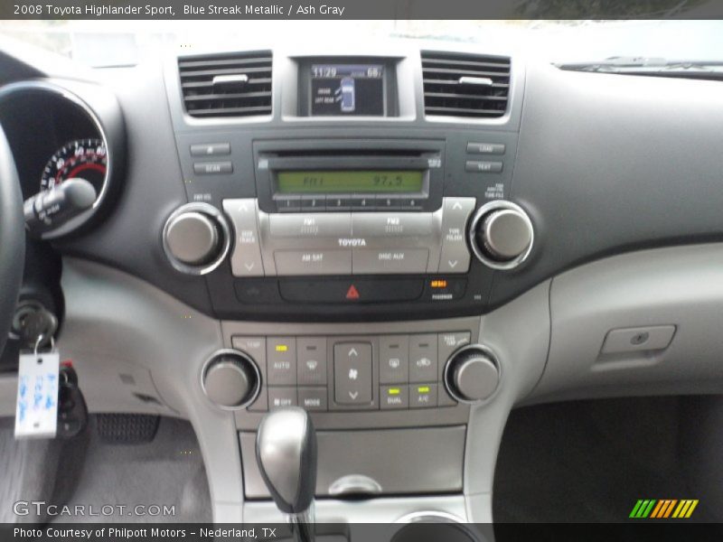 Blue Streak Metallic / Ash Gray 2008 Toyota Highlander Sport