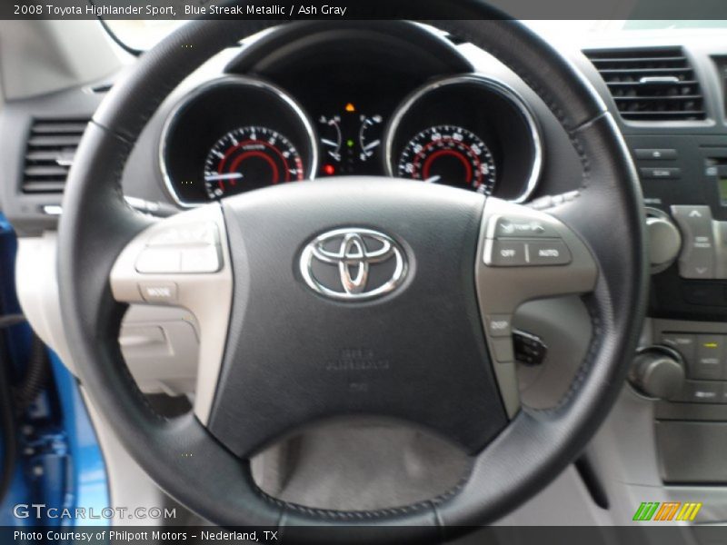 Blue Streak Metallic / Ash Gray 2008 Toyota Highlander Sport