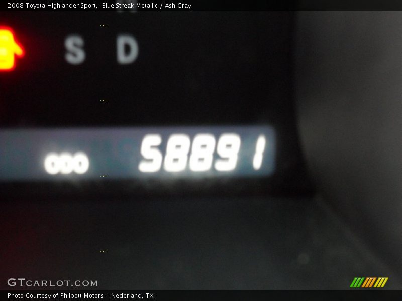 Blue Streak Metallic / Ash Gray 2008 Toyota Highlander Sport