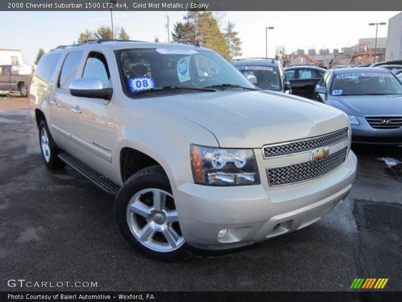 Gold Mist Metallic / Ebony 2008 Chevrolet Suburban 1500 LTZ 4x4
