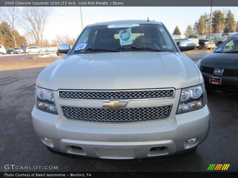 Gold Mist Metallic / Ebony 2008 Chevrolet Suburban 1500 LTZ 4x4
