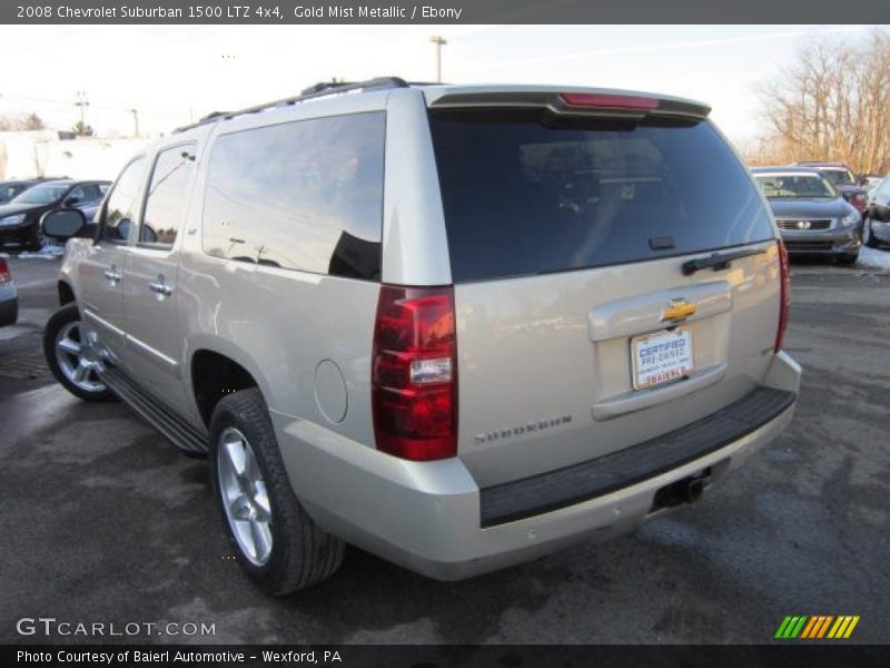 Gold Mist Metallic / Ebony 2008 Chevrolet Suburban 1500 LTZ 4x4