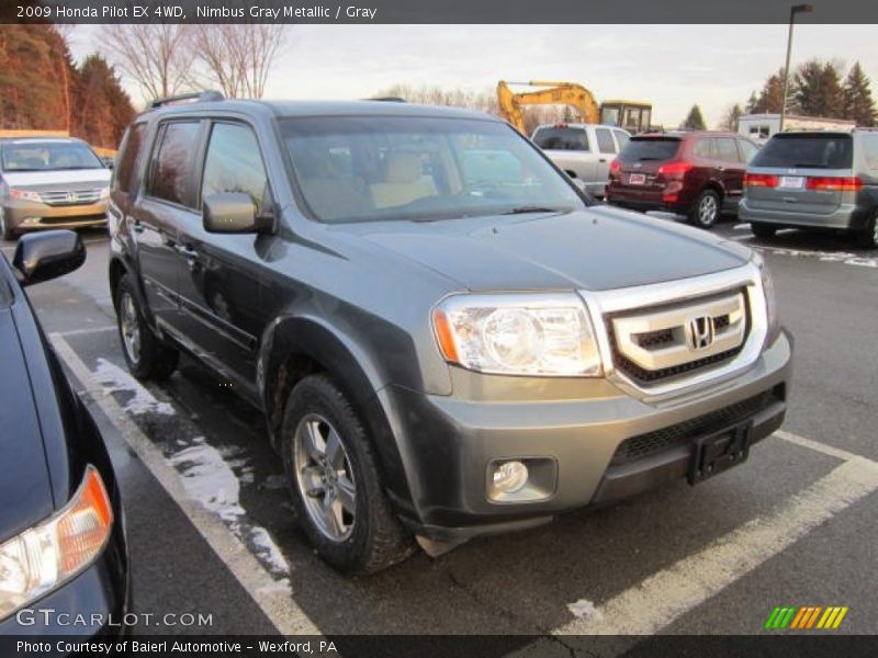 Nimbus Gray Metallic / Gray 2009 Honda Pilot EX 4WD