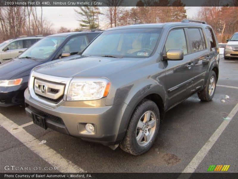 Nimbus Gray Metallic / Gray 2009 Honda Pilot EX 4WD