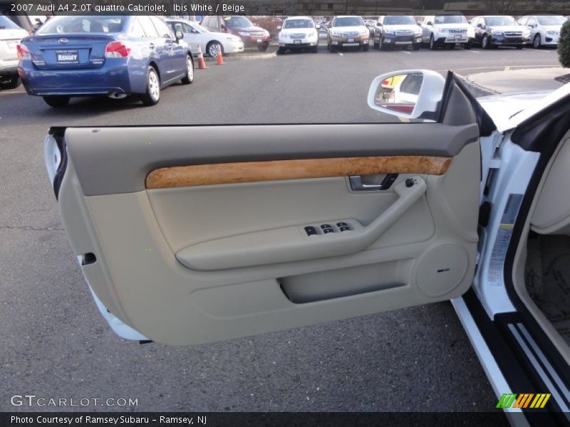 Ibis White / Beige 2007 Audi A4 2.0T quattro Cabriolet