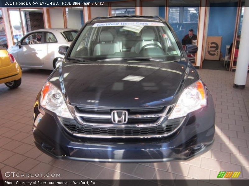 Royal Blue Pearl / Gray 2011 Honda CR-V EX-L 4WD
