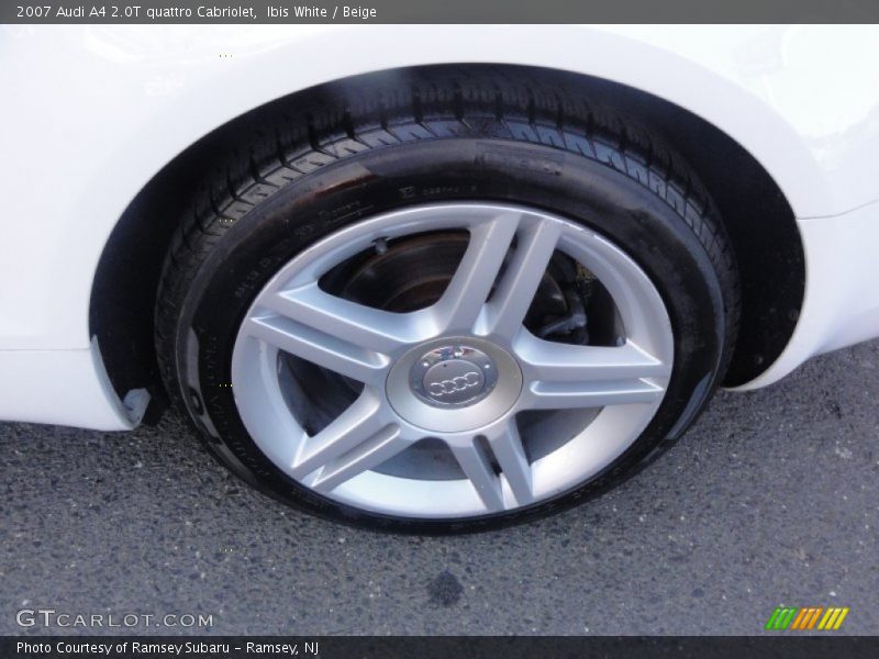 Ibis White / Beige 2007 Audi A4 2.0T quattro Cabriolet