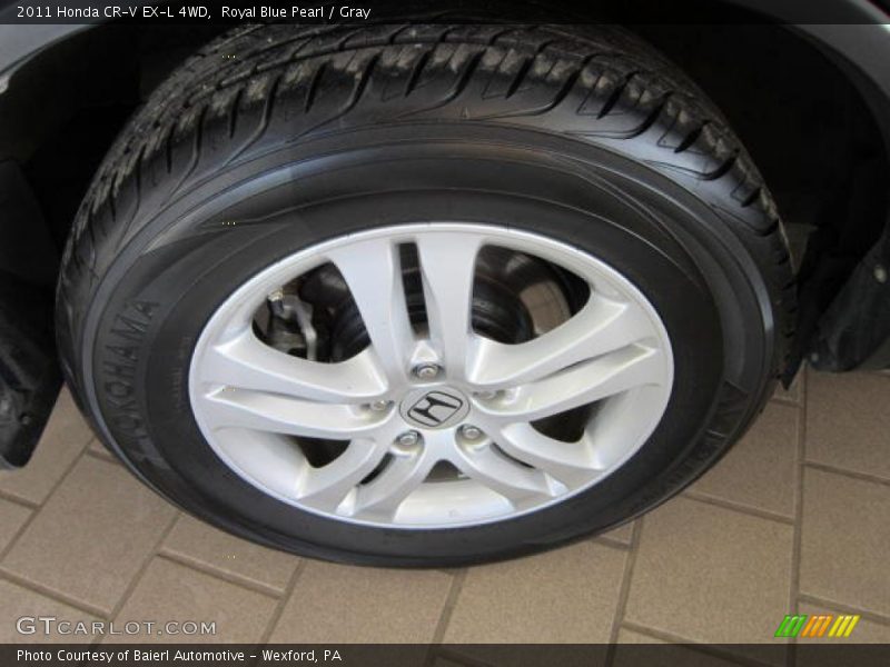 Royal Blue Pearl / Gray 2011 Honda CR-V EX-L 4WD