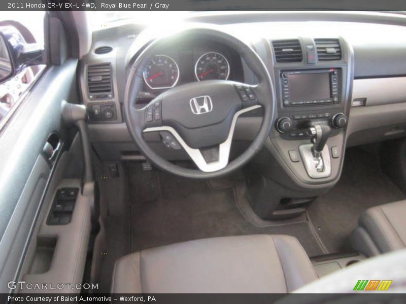 Royal Blue Pearl / Gray 2011 Honda CR-V EX-L 4WD