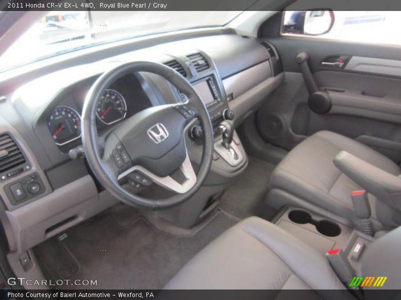 Royal Blue Pearl / Gray 2011 Honda CR-V EX-L 4WD