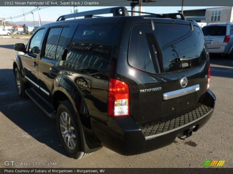 Super Black / Graphite 2012 Nissan Pathfinder LE 4x4
