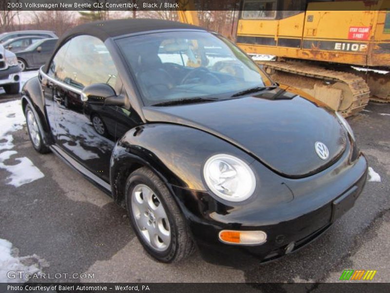 Black / Black 2003 Volkswagen New Beetle GLS Convertible