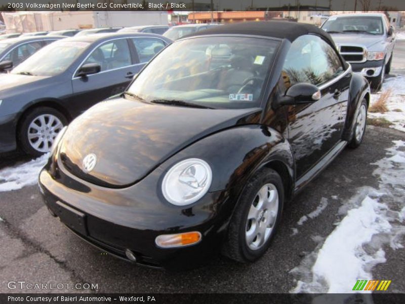 Black / Black 2003 Volkswagen New Beetle GLS Convertible