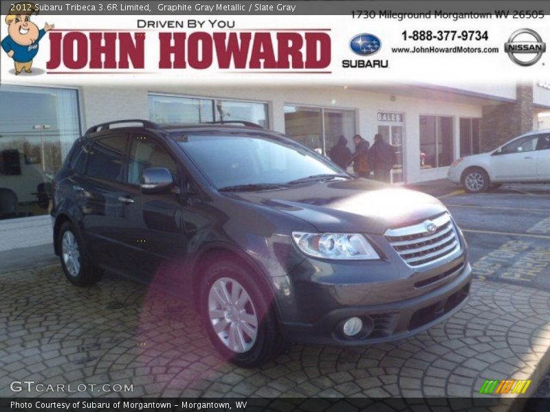 Graphite Gray Metallic / Slate Gray 2012 Subaru Tribeca 3.6R Limited