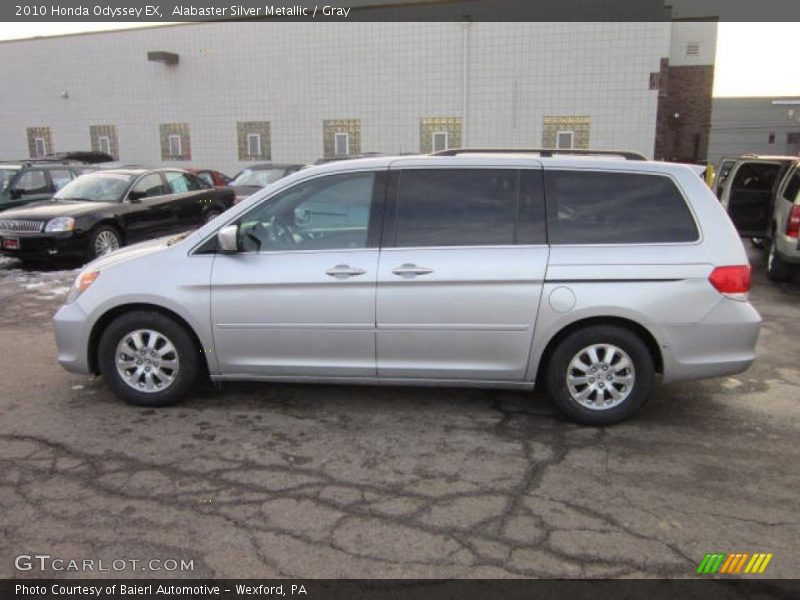 Alabaster Silver Metallic / Gray 2010 Honda Odyssey EX