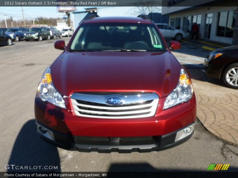 Ruby Red Pearl / Off Black 2012 Subaru Outback 2.5i Premium