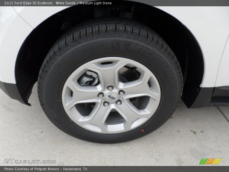 White Suede / Medium Light Stone 2012 Ford Edge SE EcoBoost