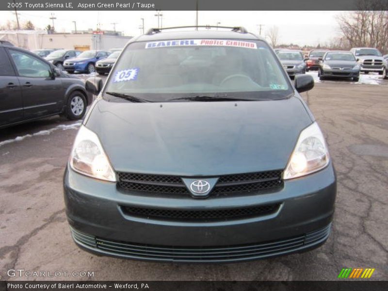 Aspen Green Pearl / Taupe 2005 Toyota Sienna LE