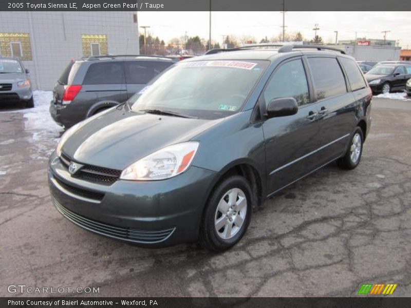 Aspen Green Pearl / Taupe 2005 Toyota Sienna LE
