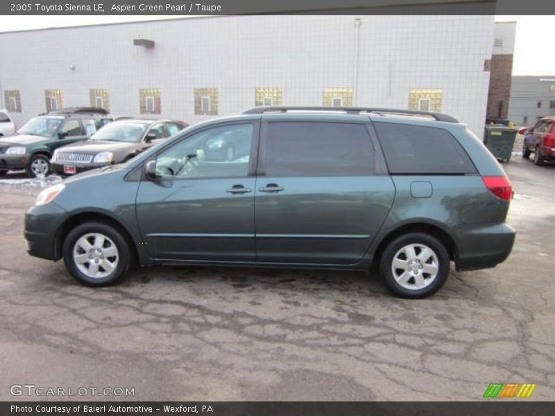 Aspen Green Pearl / Taupe 2005 Toyota Sienna LE