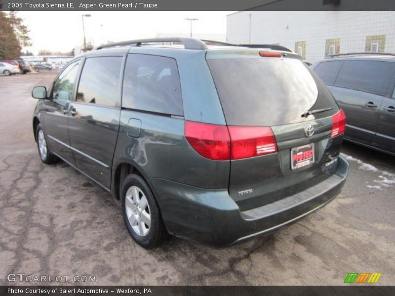 Aspen Green Pearl / Taupe 2005 Toyota Sienna LE