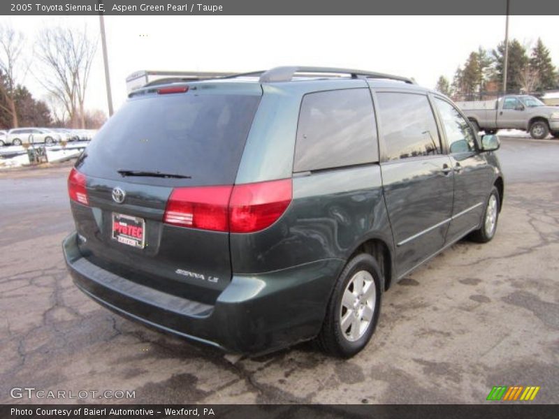 Aspen Green Pearl / Taupe 2005 Toyota Sienna LE
