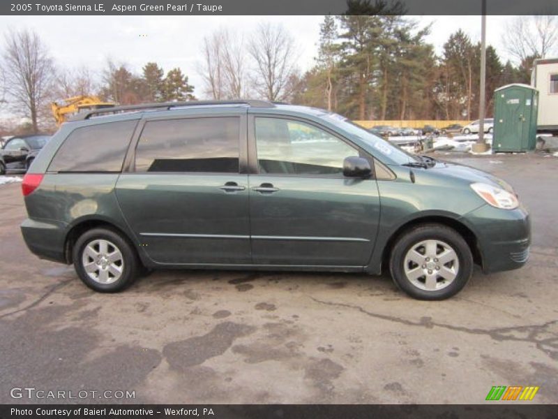 Aspen Green Pearl / Taupe 2005 Toyota Sienna LE