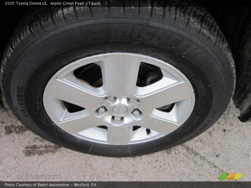 Aspen Green Pearl / Taupe 2005 Toyota Sienna LE