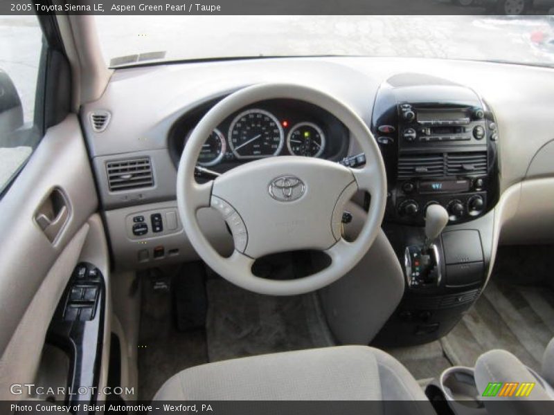 Aspen Green Pearl / Taupe 2005 Toyota Sienna LE