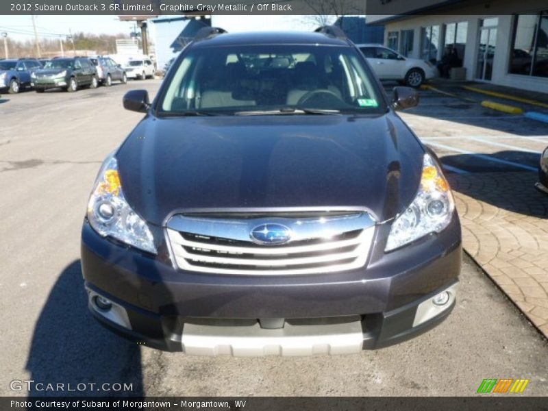 Graphite Gray Metallic / Off Black 2012 Subaru Outback 3.6R Limited