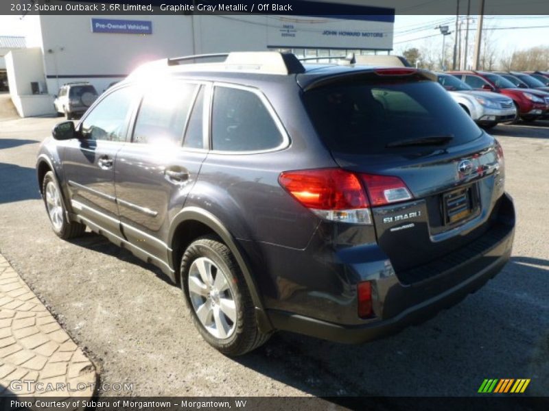 Graphite Gray Metallic / Off Black 2012 Subaru Outback 3.6R Limited