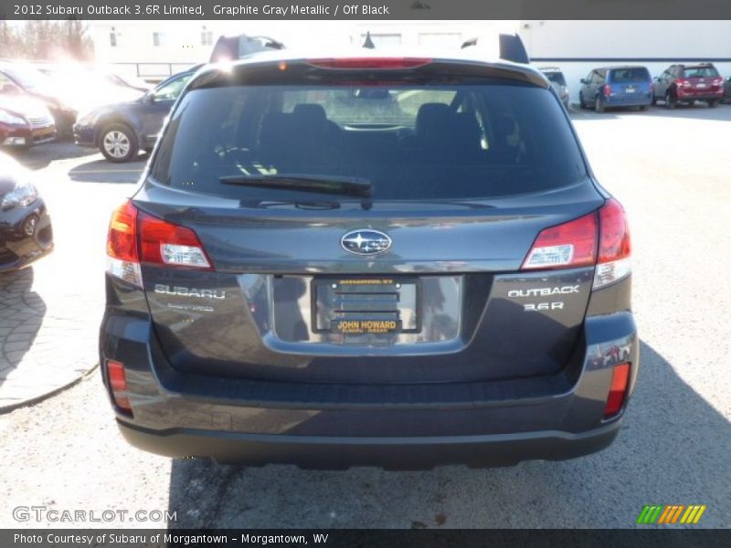 Graphite Gray Metallic / Off Black 2012 Subaru Outback 3.6R Limited