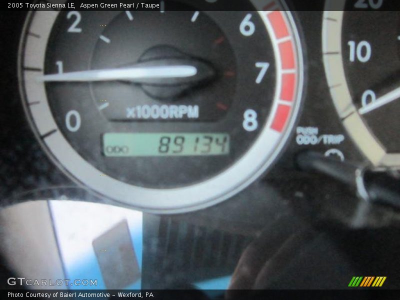 Aspen Green Pearl / Taupe 2005 Toyota Sienna LE