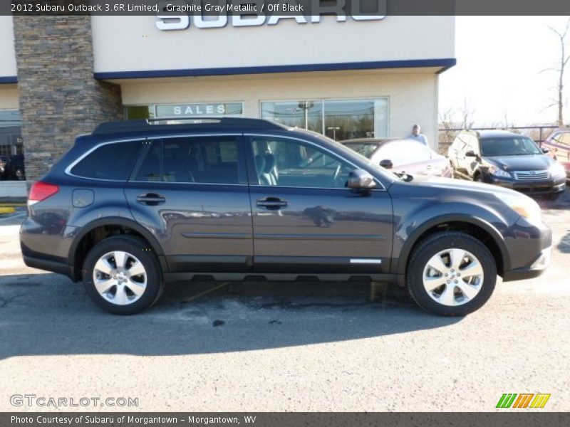 Graphite Gray Metallic / Off Black 2012 Subaru Outback 3.6R Limited
