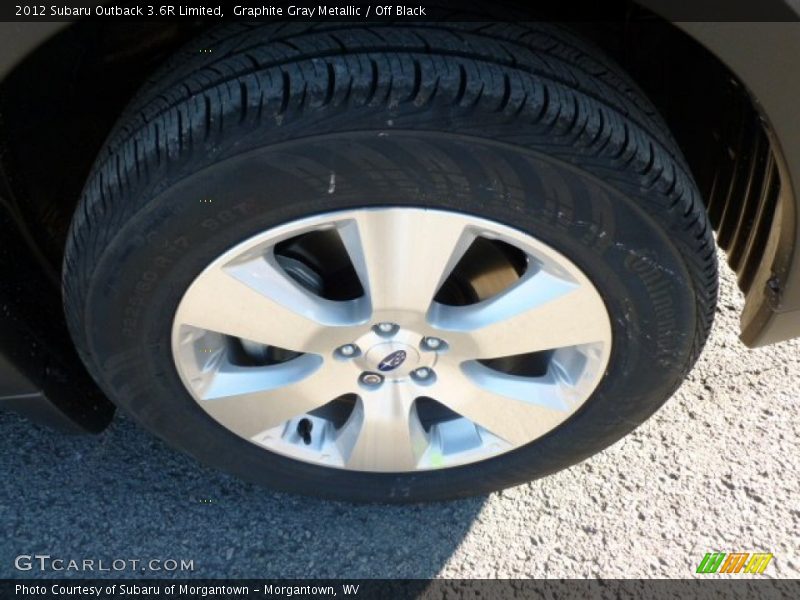 Graphite Gray Metallic / Off Black 2012 Subaru Outback 3.6R Limited