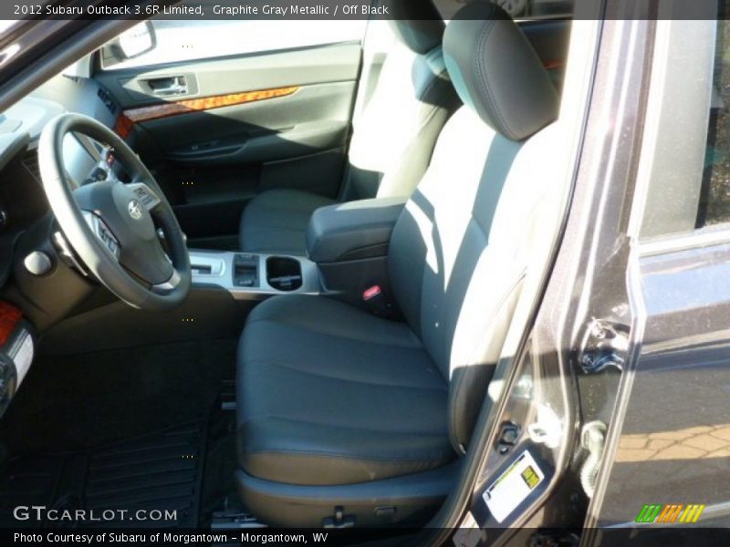 Graphite Gray Metallic / Off Black 2012 Subaru Outback 3.6R Limited