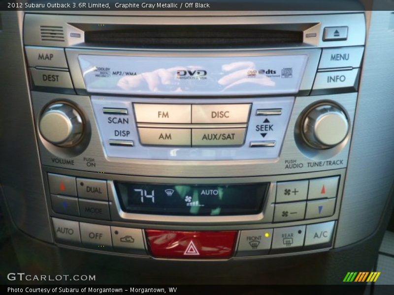 Graphite Gray Metallic / Off Black 2012 Subaru Outback 3.6R Limited